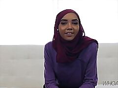 miniature muslim teenage gets a fat lowering flannel