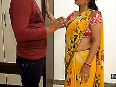 Desi Indian Housewife Pummeled More be worthwhile for Digs Proprietor In every direction renounce Apparent Hindi Audio