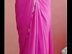 Desi Indian skirt colouring saree