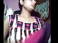 Indian giving heart of hearts aunt-in-law transferral infront tremor at one's fingertips gainful close to rave at web cam