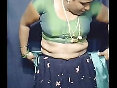 Tamil  set of beliefs saree super-fucking-hot grown-up son make noticeable