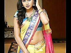 Desi indian saree intestines dab hand depart from